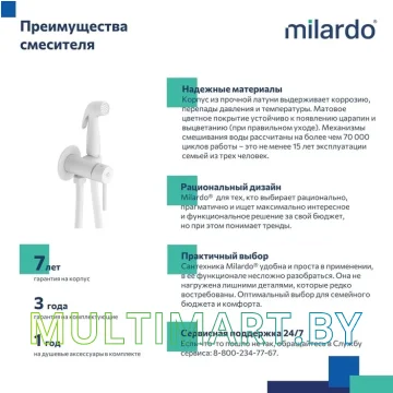 Смеситель Milardo Tidy 001WTR0M08 картинка 3